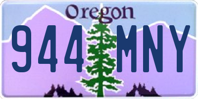 OR license plate 944MNY