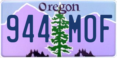 OR license plate 944MOF