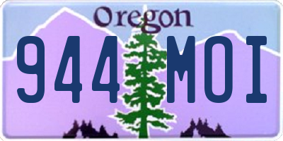 OR license plate 944MOI