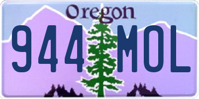 OR license plate 944MOL