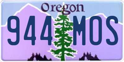 OR license plate 944MOS