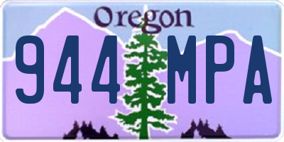 OR license plate 944MPA