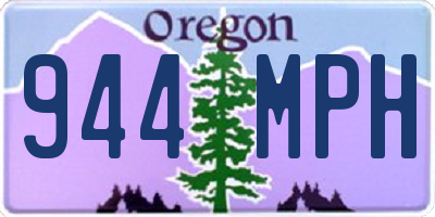 OR license plate 944MPH