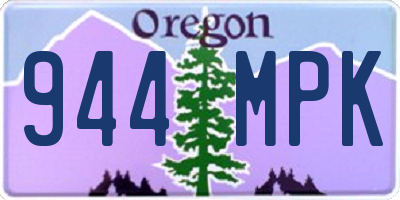 OR license plate 944MPK