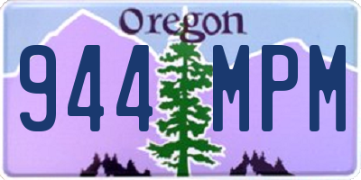 OR license plate 944MPM