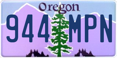 OR license plate 944MPN