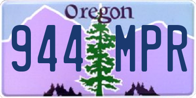 OR license plate 944MPR