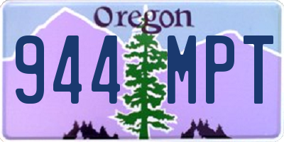 OR license plate 944MPT