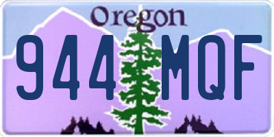 OR license plate 944MQF
