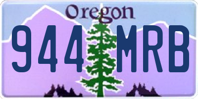 OR license plate 944MRB
