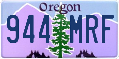 OR license plate 944MRF