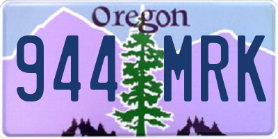 OR license plate 944MRK