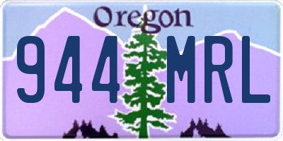OR license plate 944MRL
