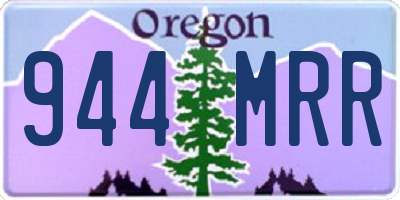 OR license plate 944MRR