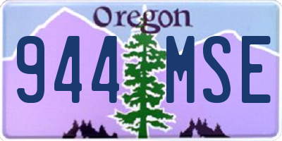 OR license plate 944MSE
