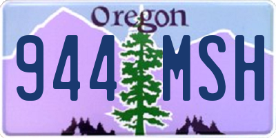 OR license plate 944MSH