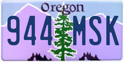 OR license plate 944MSK