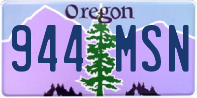 OR license plate 944MSN