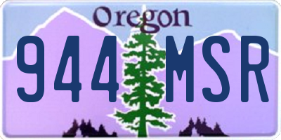 OR license plate 944MSR
