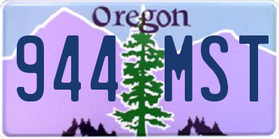 OR license plate 944MST