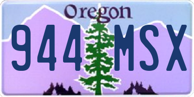OR license plate 944MSX