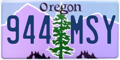 OR license plate 944MSY