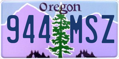 OR license plate 944MSZ