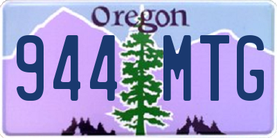 OR license plate 944MTG