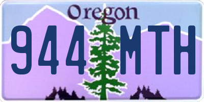 OR license plate 944MTH
