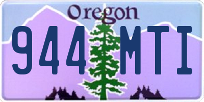 OR license plate 944MTI
