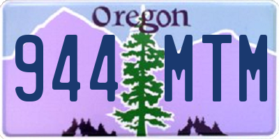 OR license plate 944MTM