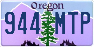 OR license plate 944MTP