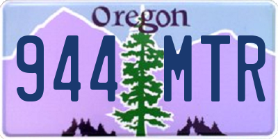 OR license plate 944MTR