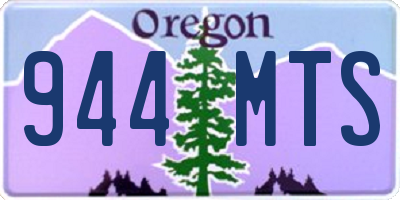 OR license plate 944MTS