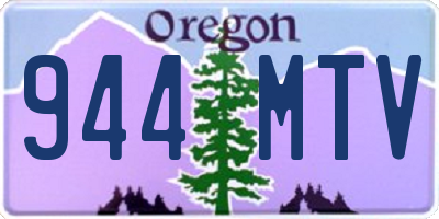 OR license plate 944MTV
