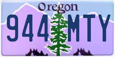 OR license plate 944MTY