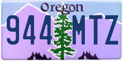OR license plate 944MTZ