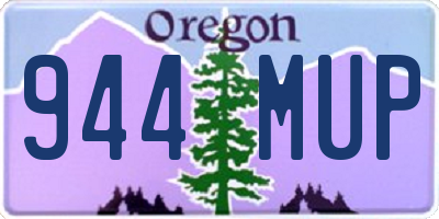 OR license plate 944MUP