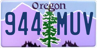 OR license plate 944MUV