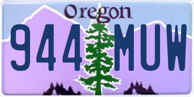 OR license plate 944MUW
