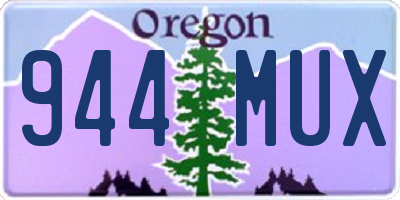 OR license plate 944MUX