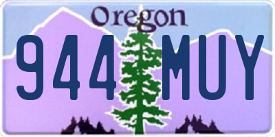 OR license plate 944MUY