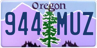 OR license plate 944MUZ