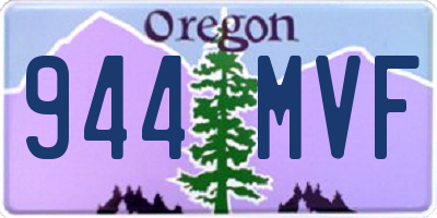 OR license plate 944MVF