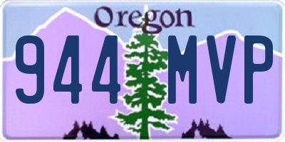 OR license plate 944MVP
