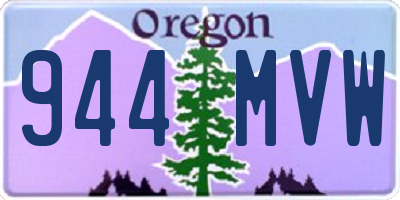 OR license plate 944MVW
