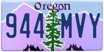 OR license plate 944MVY