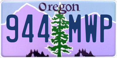 OR license plate 944MWP
