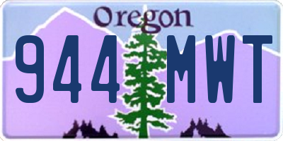 OR license plate 944MWT