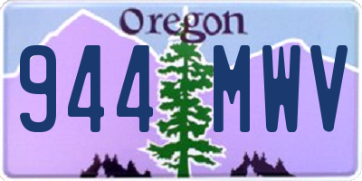 OR license plate 944MWV